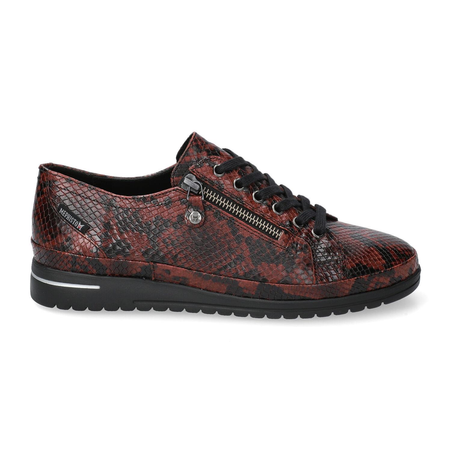 lacets femme modèle June bordeaux - Mephisto